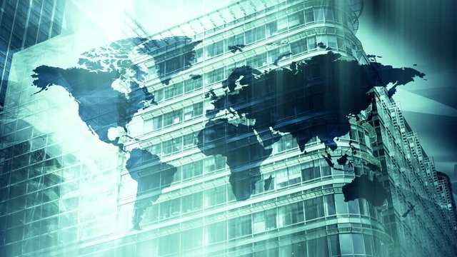 Financial globalization, international communication map