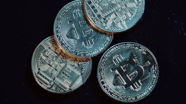 Currency concept - cryptocurrency, bitcon