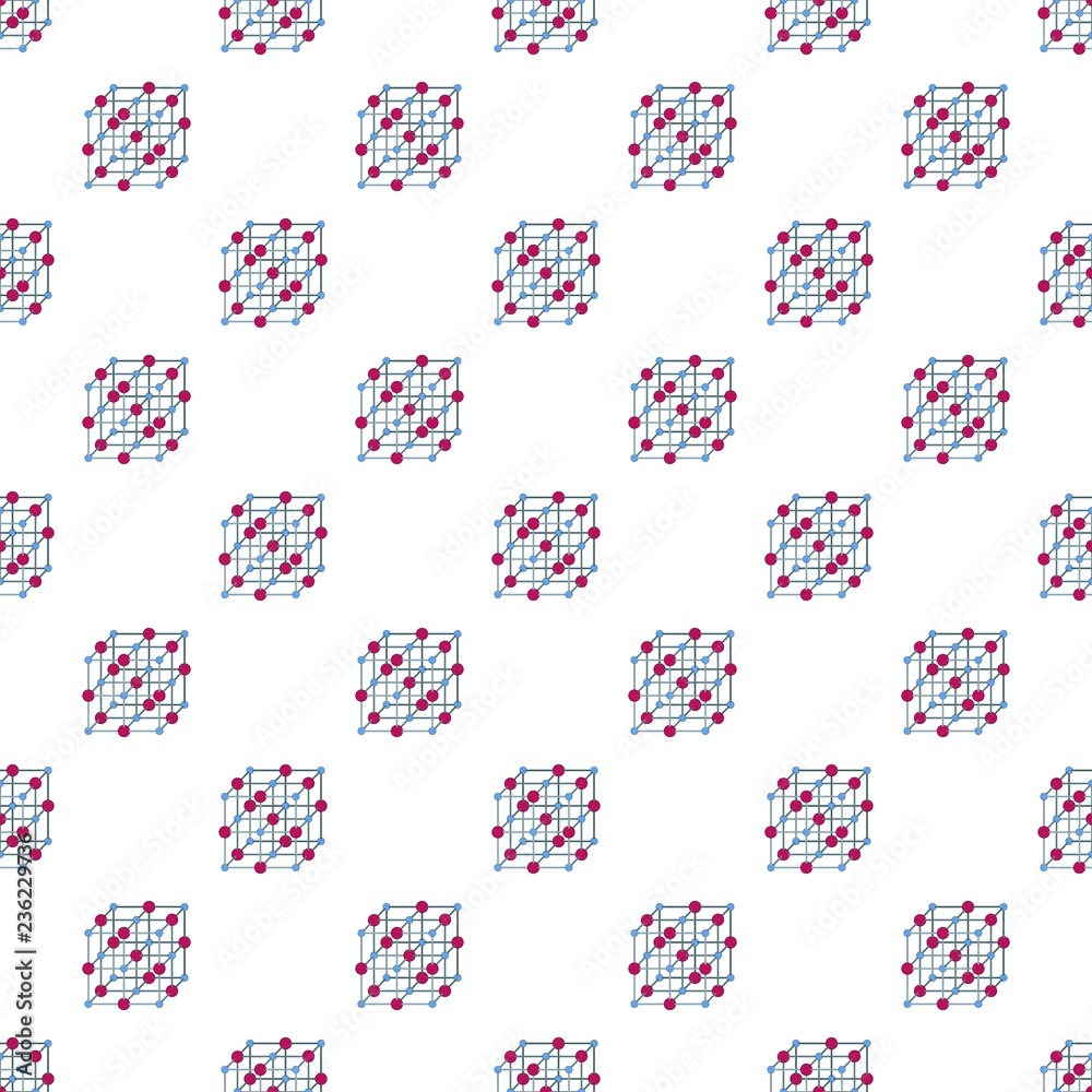 Poster atomic cube pattern seamless vector repeat for any web design