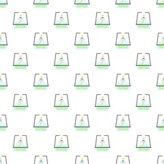Lab burner pattern seamless vector repeat for any web design