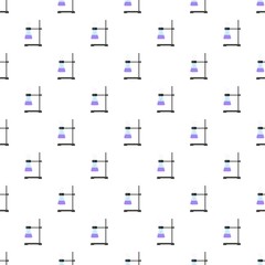 Obraz premium Test tube on stand pattern seamless vector repeat for any web design