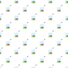 Pipette beaker pattern seamless vector repeat for any web design