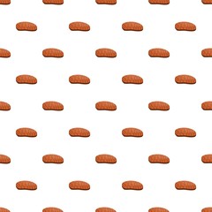 Prepared steak pattern seamless vector repeat for any web design