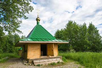 A holy source in honor of Abraham Galichsky Chukhlomsky wonderworker, Russia.