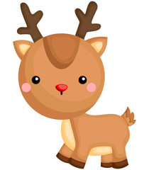 Obraz premium a vector of a cute and adorable deer