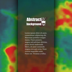 Colored heat map for temperature. Brochure template. Eps10 Vector illustration