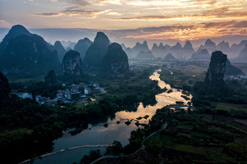 The beautiful Yulong river