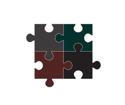 Puzzle Vector Icon.