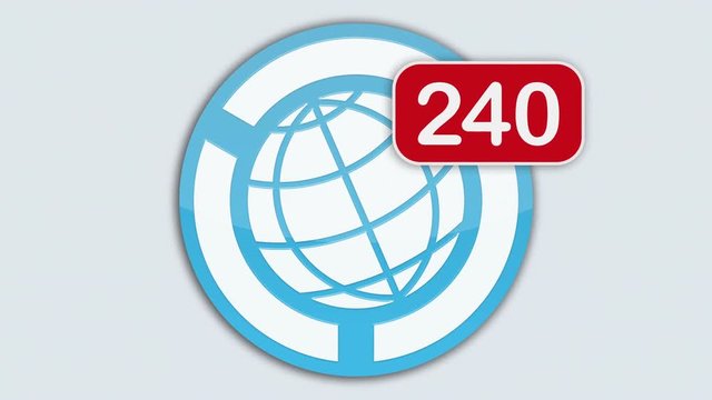 Receiving thousand notifications concept stock animation 