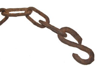 Obraz premium chain isolated on white background