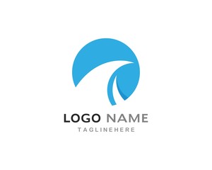 Water Wave symbol and icon Logo Template