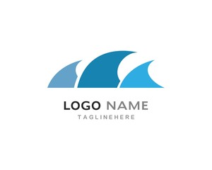 Water Wave symbol and icon Logo Template