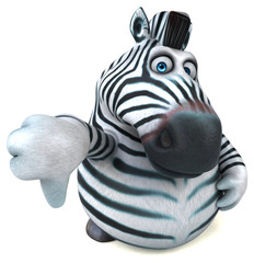 Fun zebra - 3D Illustration © Julien Tromeur