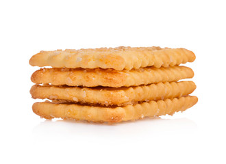  biscuits isolated on white background