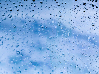 raindrops on the glass