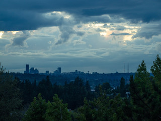 Seattle Skyline Sunset