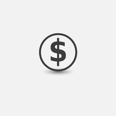 Obraz premium Currency icon. Money. Dollar. Vector illustration.