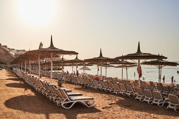 Obraz premium umbrellas on the beach
