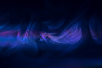 purple, blue, pink smoke (evaporation) on a black background