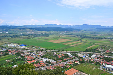 Fototapeta na wymiar View of the city in Transylvania Romania