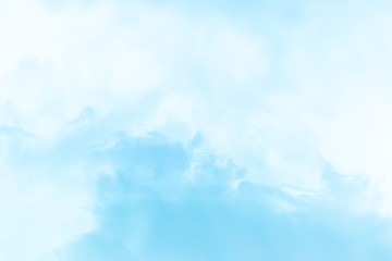 Cloud series : Colorful cotton candy. Soft fog and clouds with a pastel colored blue for background.