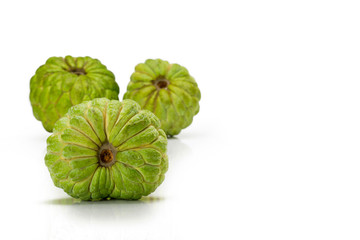 Custard Apple isolated on white background