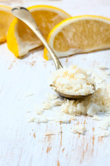 Lemon salt for cooking.