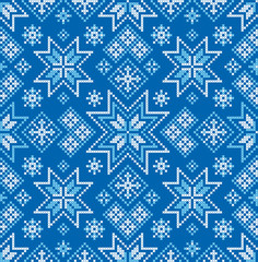 Winter background. Vector seamless pattern. Christmas pattern.