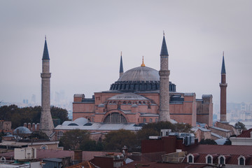 Fototapeta na wymiar Hagia Sophia from distance