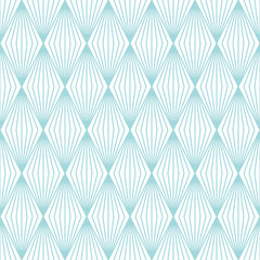 Retro Seamless Pattern Threads Diamonds Turquoise