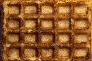 Belgian waffle texture background