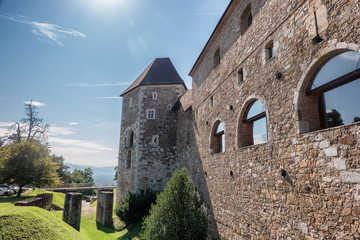 The castle on top of Ljubljana in Slovenia