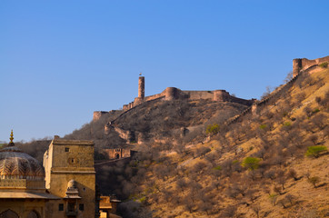 Fototapeta na wymiar Fort d'Amber, Jaipur, Rajasthan, Inde