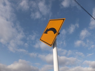 案内標識・曲がり角