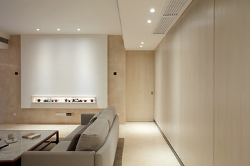 Stylish and simple home interior, 