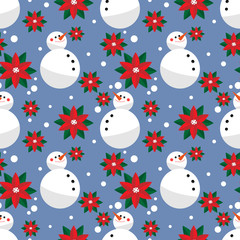 Christmas holiday season seamless pattern.