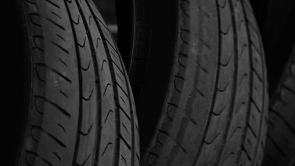 car tyre as background