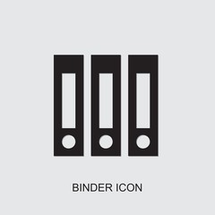 binder icon. filled binder icon from office collection. Use for web, mobile, infographics and UI/UX elements. Trendy binder icon.