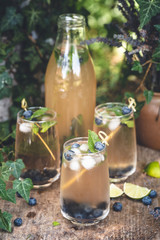 Limonade à la Lavande et Myrtilles pour l' été