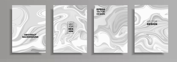 Abstract set a4 paper. White fon.Tekstura for use in the design presentations, print, flyers, business cards, invitations, calendars, websites, packaging, cover.