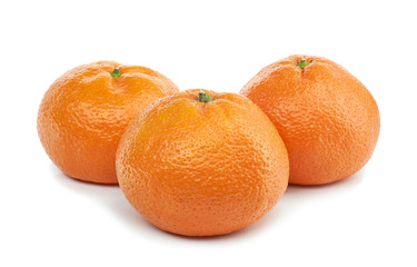 tangerine juicy ripe fruit on a white background