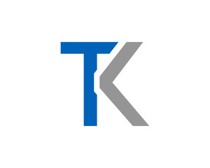 TK Letter Logo Design Template Vector
