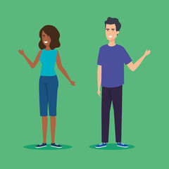 couple avatar characters icons