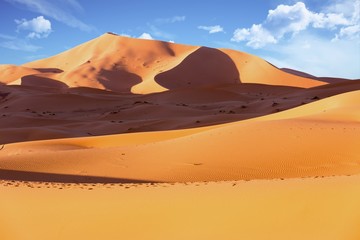 Plakat Wüste Erg Chebbi in Marokko