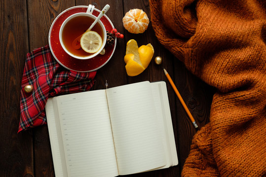 New Year's goals with colorful decorations. New Year's goals are resolutions or promises that people make for the New Year to make their upcoming year better in some way