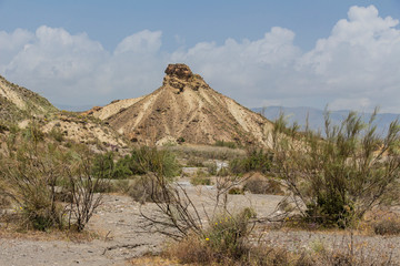 mountain in the tavernas desert