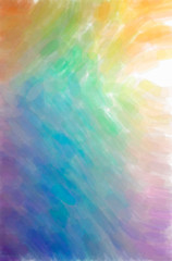 Illustration of abstract Blue, Yellow And Red Watercolor Vertical background.