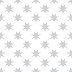 Seamless geometric star vector pattern. Retro design backdrop texture.