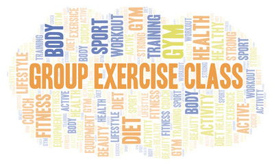 Group Exercise Class word cloud.