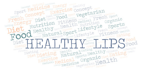 Healthy Lips word cloud.